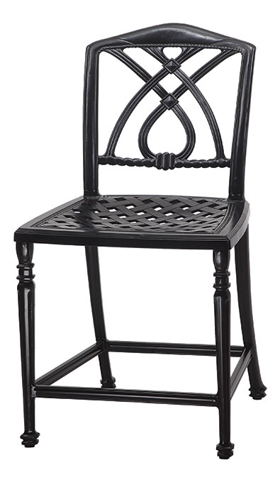 Terrace Cushion Stationary Balcony Stool w/o Arms - Welded