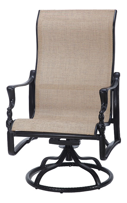 Bel Air Sling High Back Swivel Rocking Lounge Chair