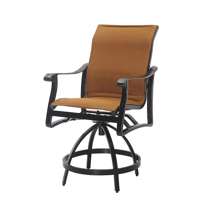Lucerne Padded Sling Swivel Balcony Stool