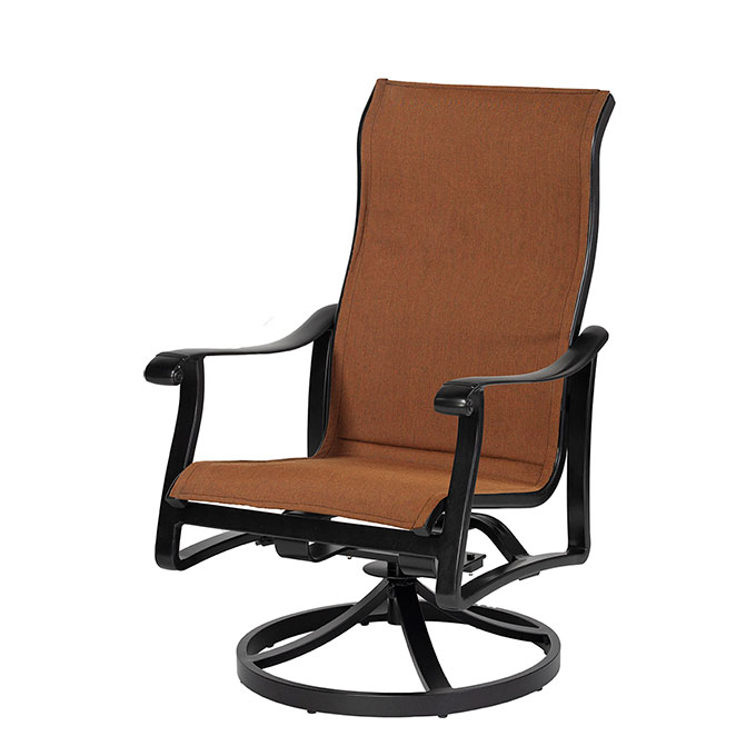 Lucerne Padded Sling High Back Swivel Rocker