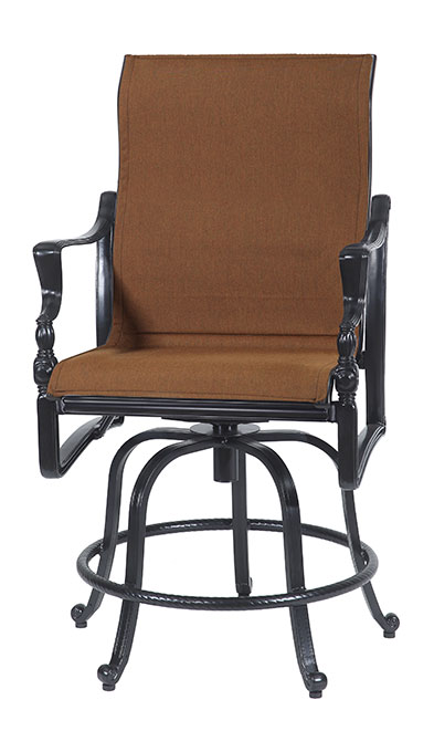 Bel Air Padded Sling Swivel Rocking Balcony Stool