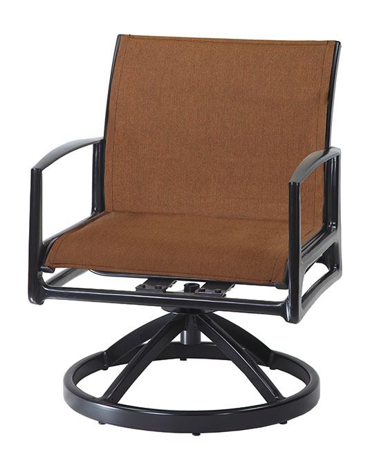 Phoenix Padded Sling Swivel Rocking Lounge Chair