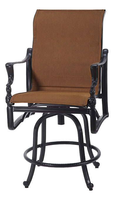 Bel Air Padded Sling Swivel Balcony Stool