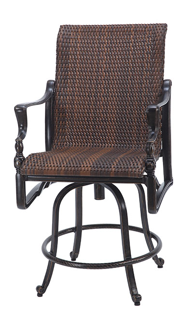 Bel Air Woven Swivel Balcony Stool