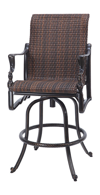 Bel Air Woven Swivel Bar Stool