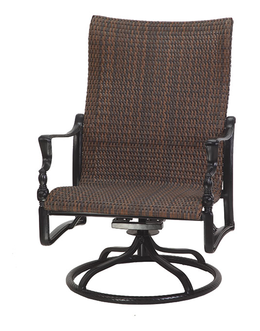 Bel Air Woven High Back Swivel Rocking Lounge Chair