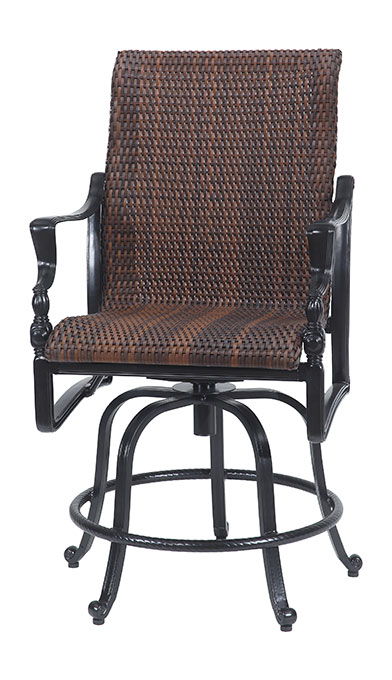 Bel Air Woven Swivel Rocking Balcony Stool