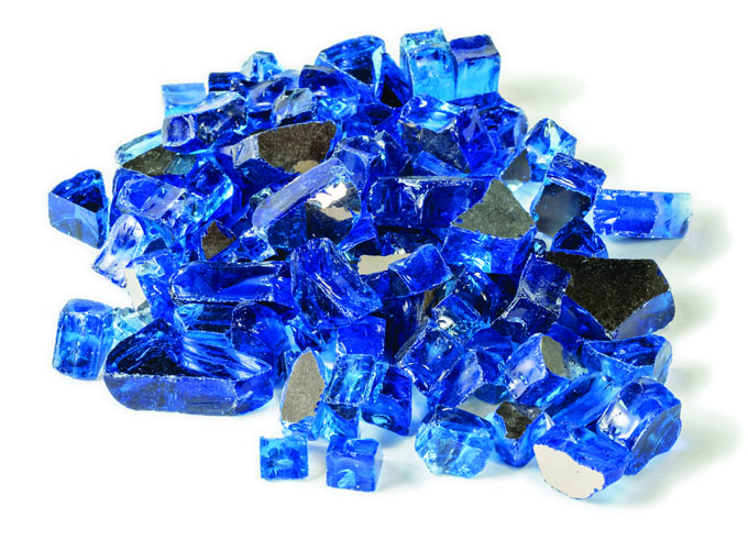 Cobalt Blue Reflective Fire Media