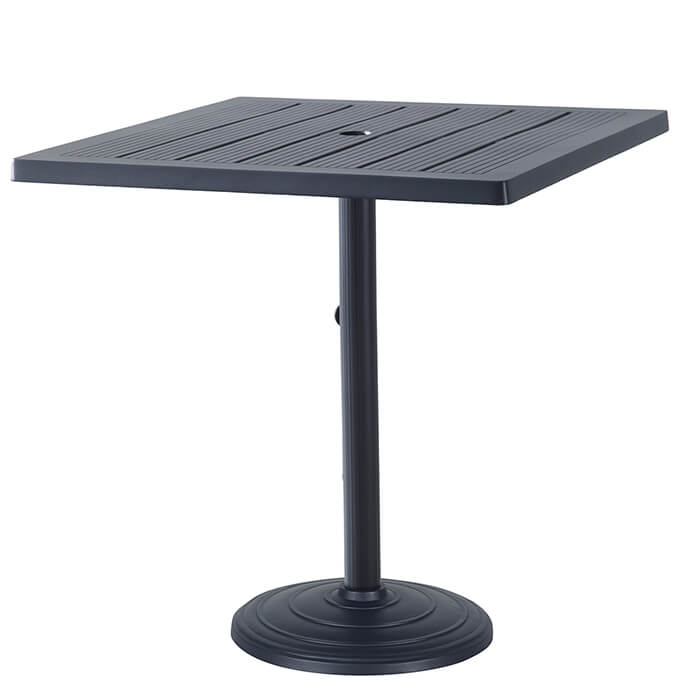 Channel 36" Square Pedestal Table